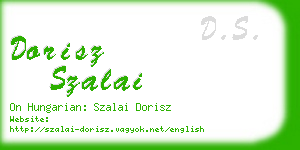 dorisz szalai business card